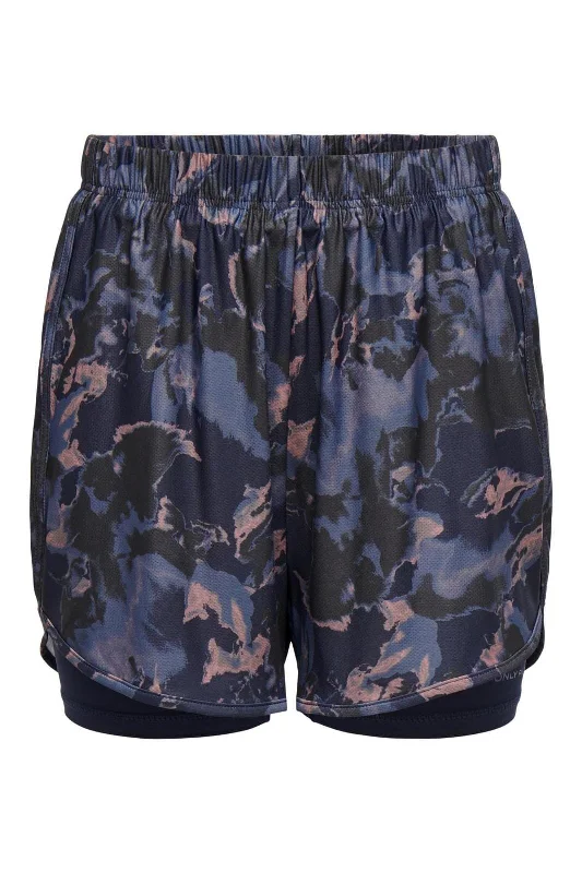 Warm Comfort Only Play - Onpskype-2 Loose Pck Shorts - 4507672 Maritime Blue W. Vintage Blue