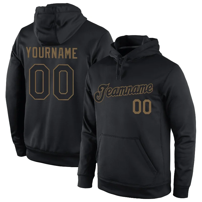 Sports Jacket Custom Black Gold Classic Style Pullover Sport Fashion Hoodie Uniform