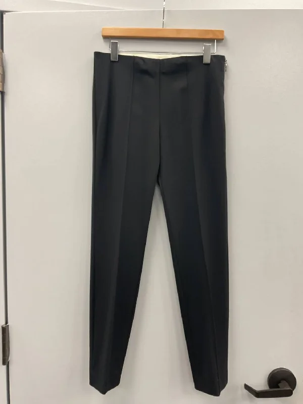 Celebrity Style Pant With Zipper On The Side In Black