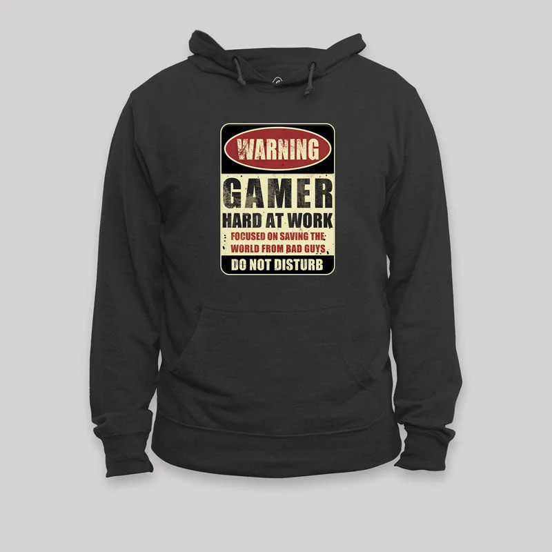 Cool Style Warning Gamer Geek Hoodie