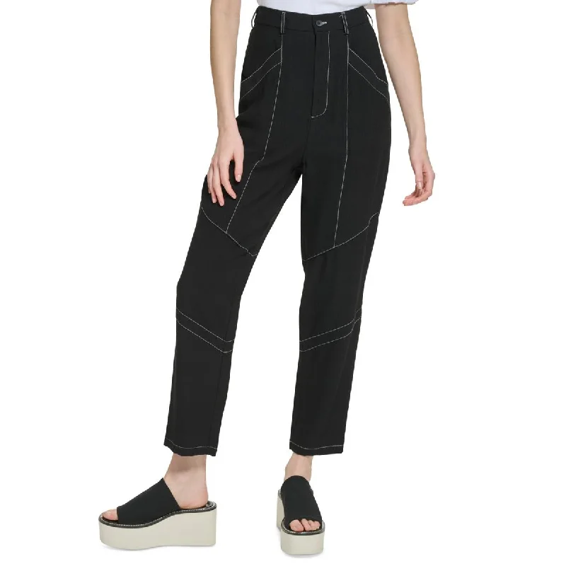 Denim Design DKNY Womens Crinkle Pockets Ankle Pants