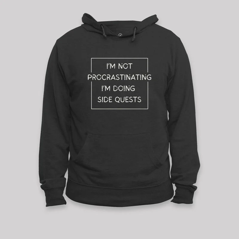 Elegant Style Nerd Humor Not Procrastinating Hoodie