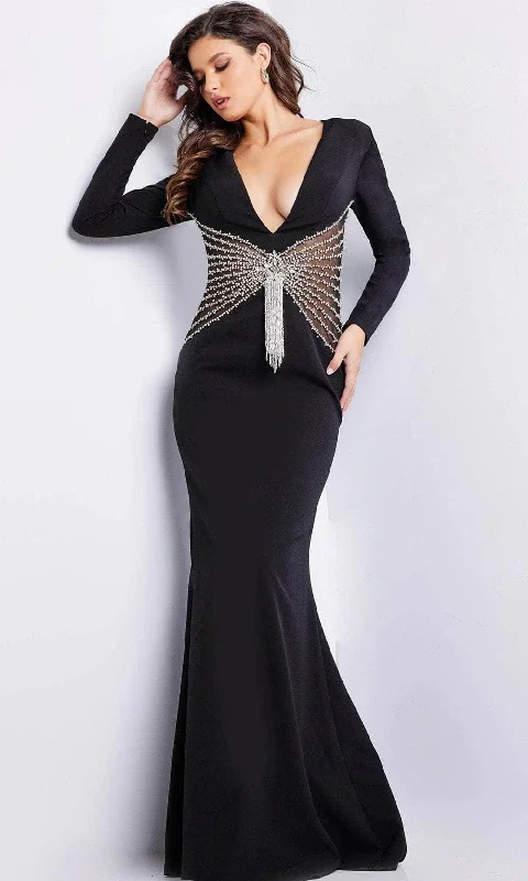 Lace Design Jovani 26317 - Beaded Waist Evening Dress