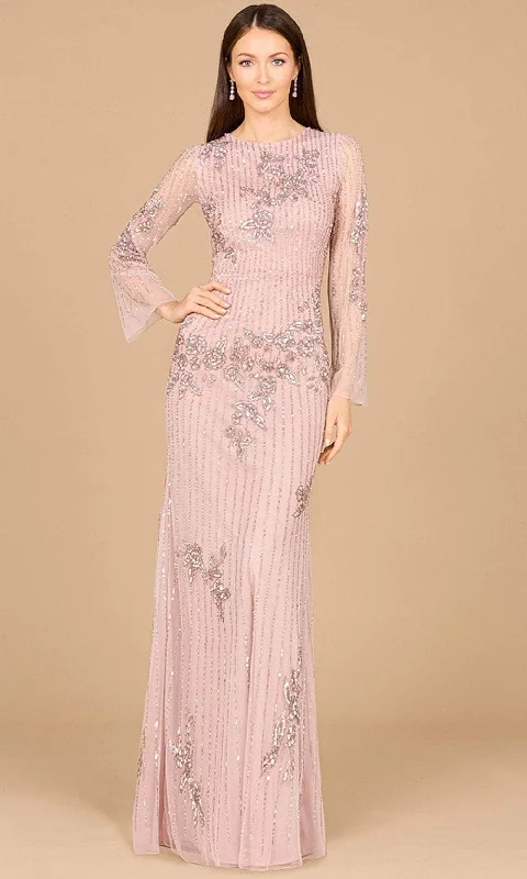 Stylish Comfort Lara Dresses 29079 - Beaded Long Sleeve Evening Gown