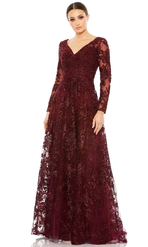 Classic Retro Mac Duggal 20409 - Long Sleeve Mother of the Bride Evening Dress