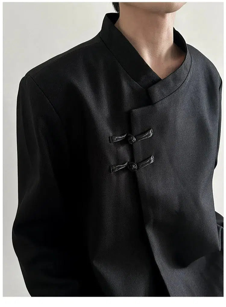 Multifunctional Style Chinese Style Double Button Suit