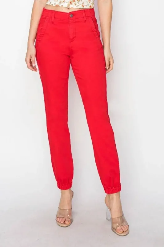 Noble Temperament RISEN Full Size High Waisted Jogger Jeans