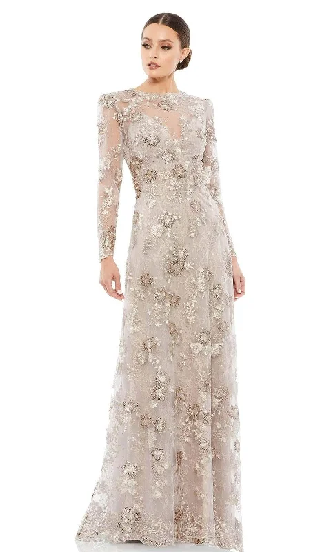 Must-have For Fashion Mac Duggal Evening - 67875D Illusion Jewel A-Line Evening Dress