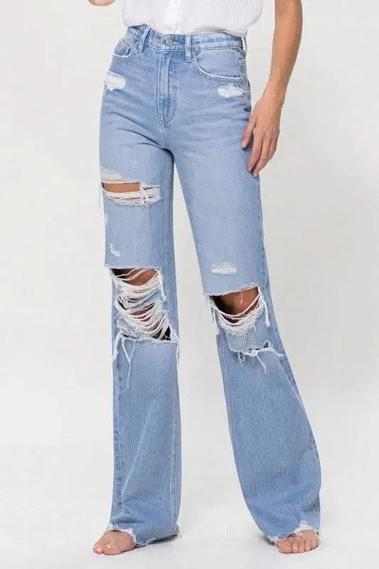 Printed pattern 90s Vintage Flare