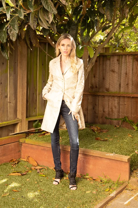 Classic Design Women's West Coast Leather 7/8's Trench