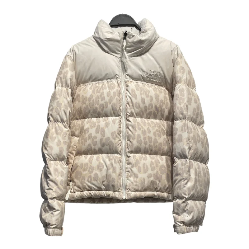Exclusive Customization THE NORTH FACE/Puffer Jkt/S/Leopard/Nylon/WHT/1996 RETRO NUPTSE