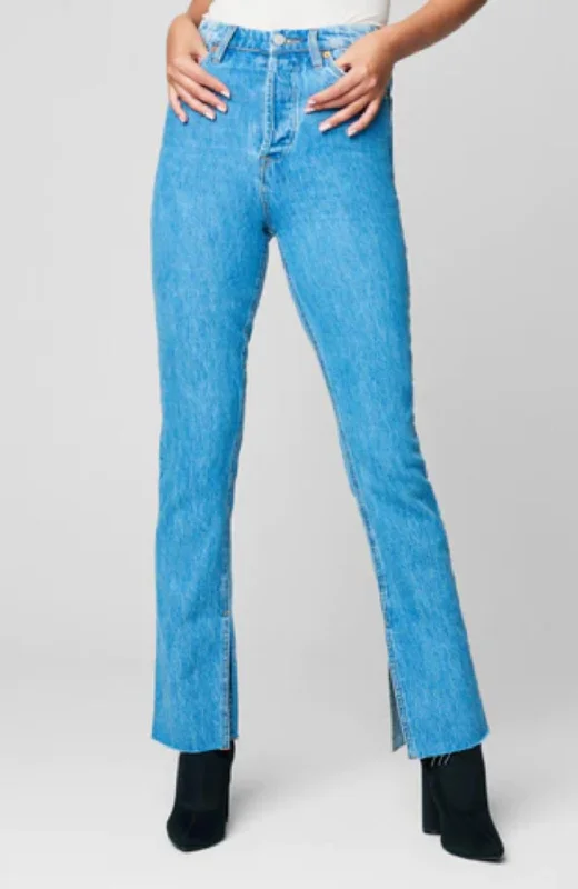 Wandering freely Cooper Straight Pant In Sky Blue