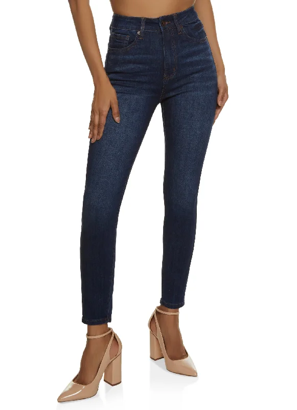 Wearable At Home Or Out WAX Whiskered High Waist Skinny Jeans