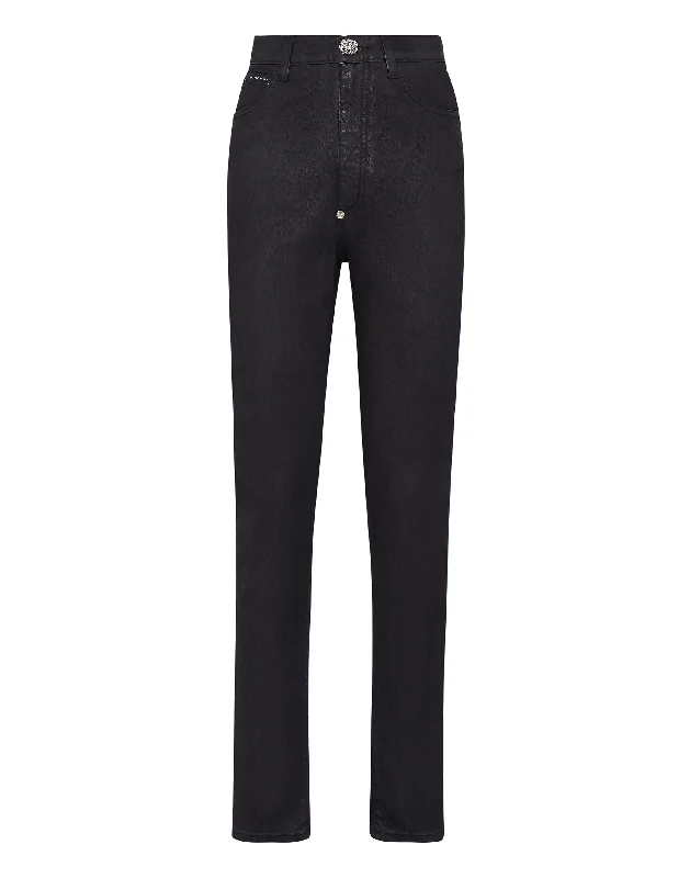 Sweet Style Denim Super High Waist Jeggings