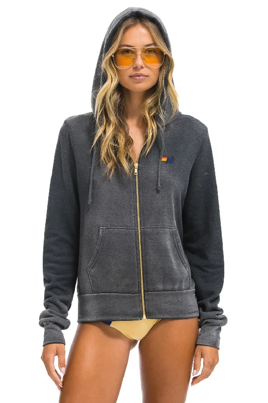 Fashion Selection ESSENTIAL ZIP HOODIE - FADED SMOKE