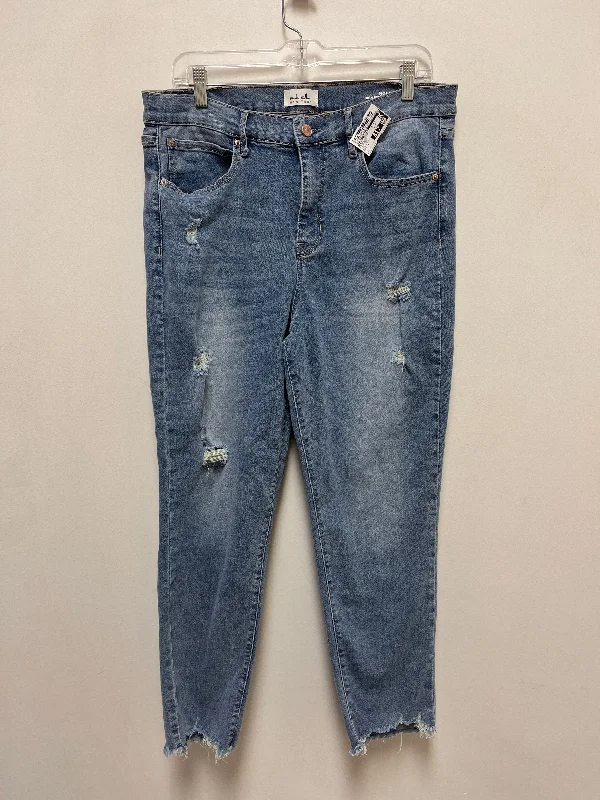 Exquisite workmanship Jeans Skinny By Nicole Miller In Blue Denim, Size: 14