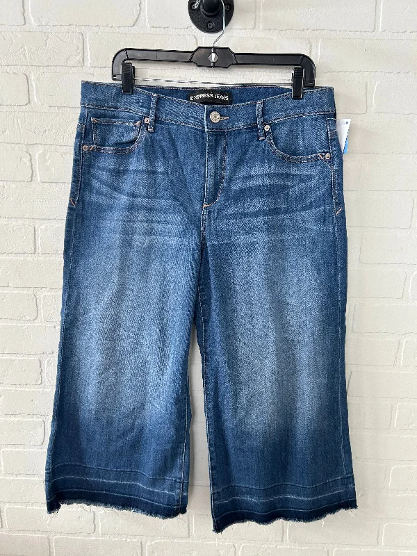 Sweet breath Jeans Wide Leg By Express In Blue Denim, Size: 12