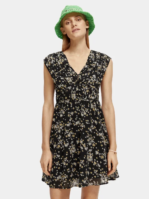 Casual Chic Draped mini dress