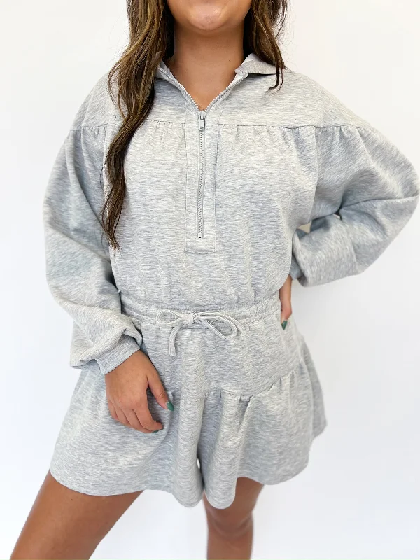 Cozy Layers Grey Hang Around Romper