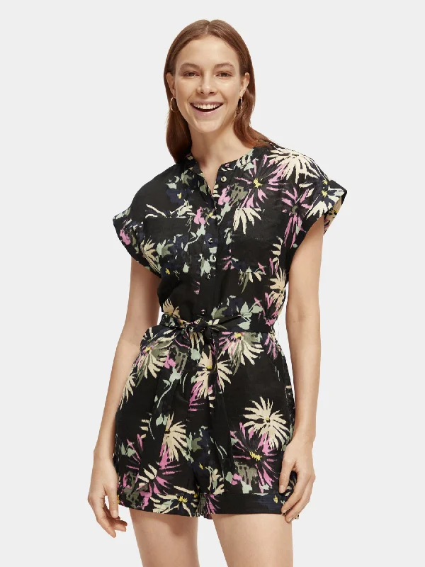 Daily Comfort Linen all-in-one playsuit