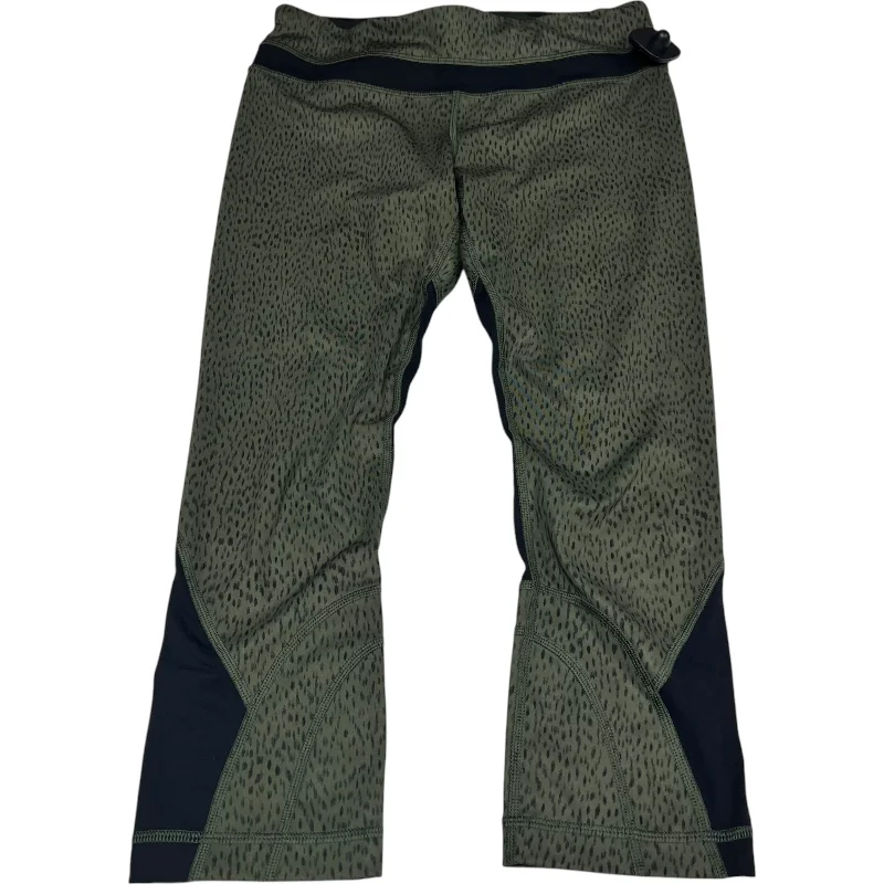Personal Design Athletic Leggings Capris By Lululemon In Green, Size: S