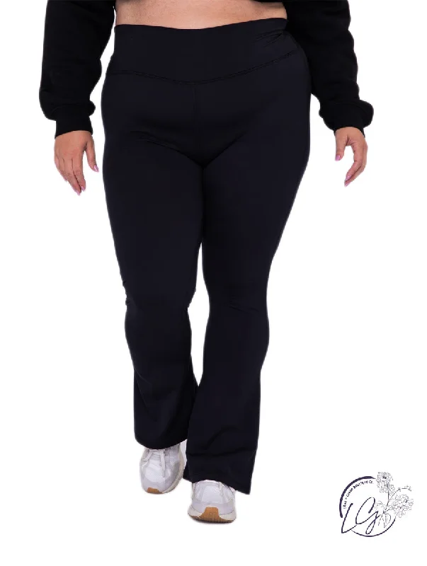 Classic Choice Curvy Venice High-Waist Flare Leggings