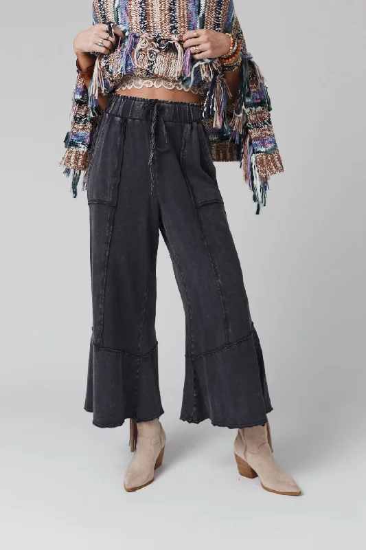Easy Chic Feeling Good Wide Leg Pant - Ash