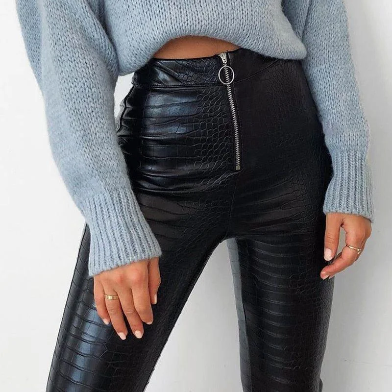 Sports fitness shoes Galla Faux Leather Pants