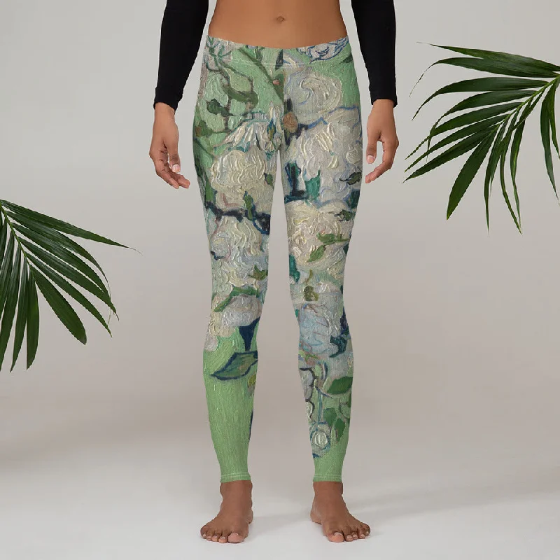 High-quality Styles Vincent Van Gogh Roses Fine Art Leggings