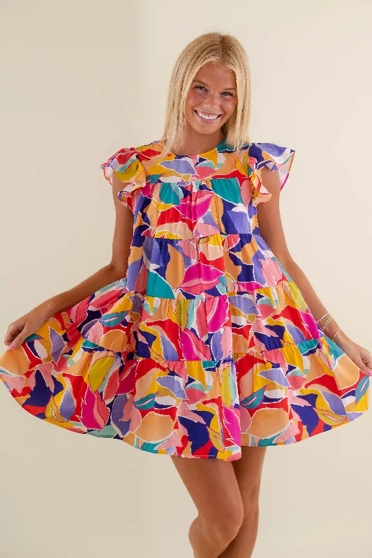 Thin Design Colorful Thoughts Dress