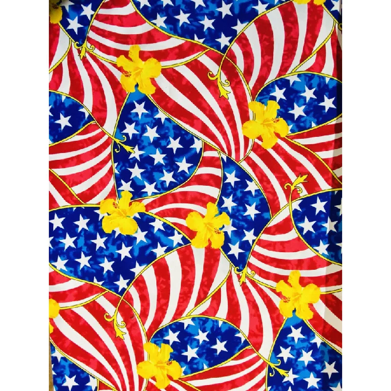 Street Cool Fixed (Non Elastic) Waist Womens Board Shorts "Old Glory"  * CUSTOM *