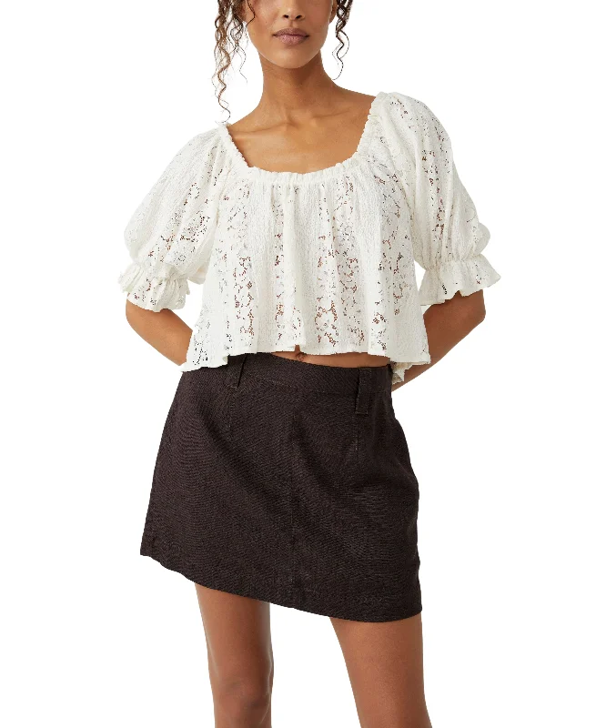 Youthful Free People Stacey Lace Top