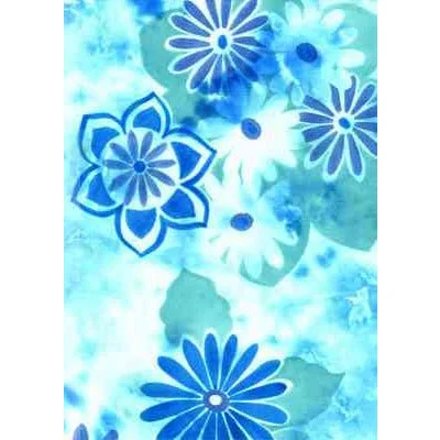 Street Fashion "Painted Desert" Womens Elastic Waist Swim Board Shorts.  HIGH Rise + 11" Inseam (Aqua)
